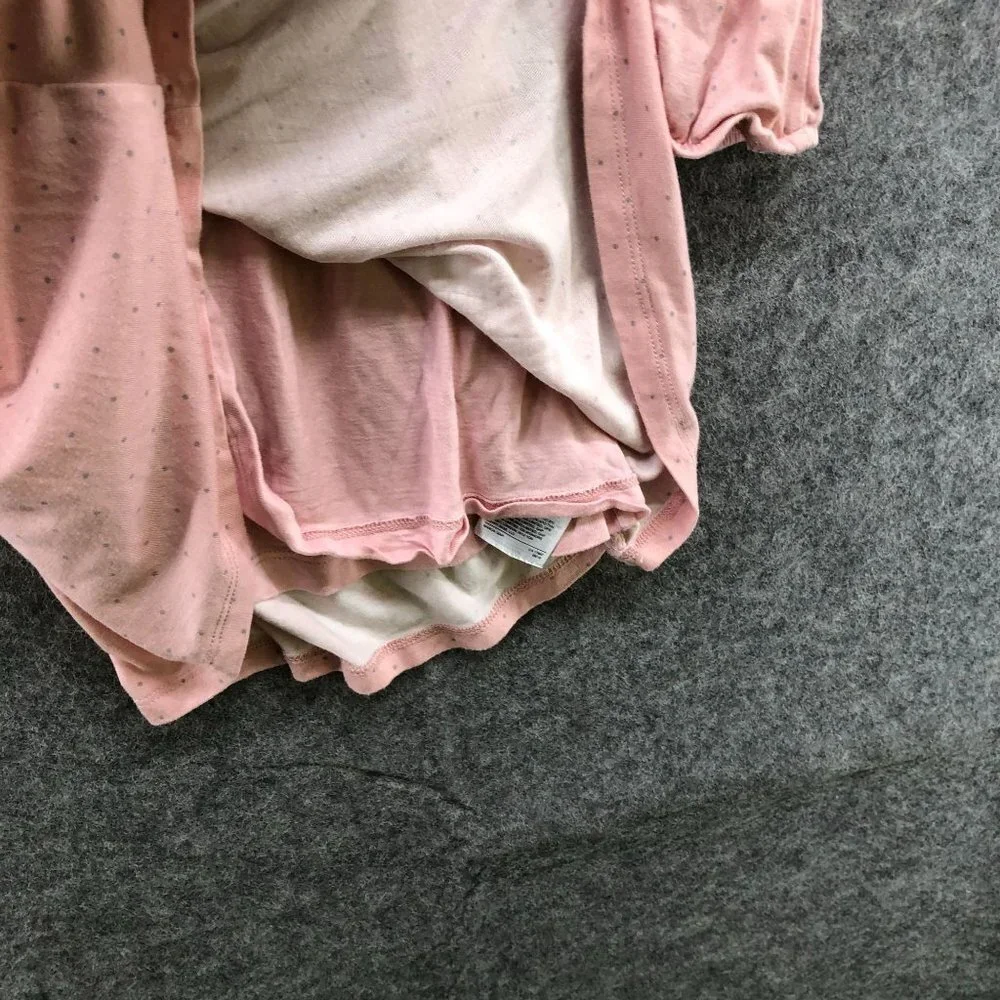 GAP Girls S 6-7 Long Sleeve Dress Pink Polka Dot A-Line‎ Knit